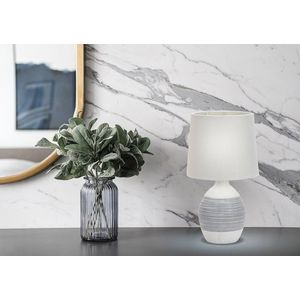 Sivá keramická nočná lampa Ambon vyobraziť