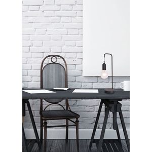 Čierna kovová stolová lampa Laren Ledea vyobraziť