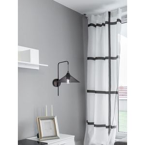 Čierna kovová nástenná lampa E27 Kiruna Ledea vyobraziť