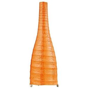 Oranžová papierová stolová lampa fľaša vyobraziť