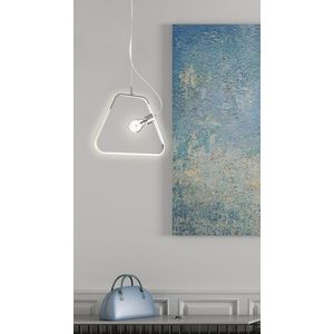 Stropné závesné svietidlo Apeti Ikaria E27 LED+12W chróm LED 4000K vyobraziť