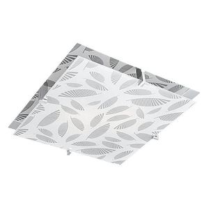 Štvorcová chrómová stropná lampa 2xE27 Ficus vyobraziť