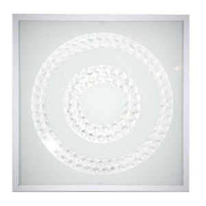 Stropné svietidlo Lux Plafon 16W LED 4000K Biele Dvojkruhové vyobraziť