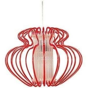 Červená závesná lampa 45x33cm Imperia vyobraziť