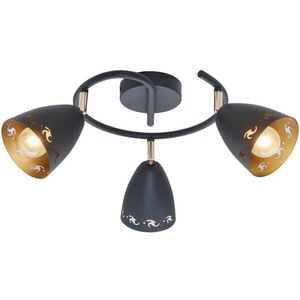 Špirálová stropná lampa COTY 3x40W E14 čierna vyobraziť