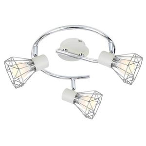 Špirálová nástenná/stropná lampa chróm/biela 3xE14 Verve vyobraziť