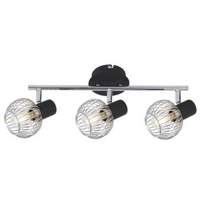 Nástenná lampa Oslo strip e14 čierna/chróm vyobraziť