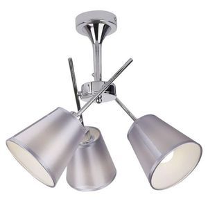 Chrómová stropná lampa s látkovým tienidlom 3x40W Vox vyobraziť