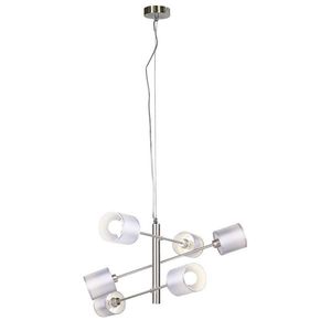 Závesná lampa, výškovo nastaviteľná, saténová, 6x40W, Saxofón vyobraziť