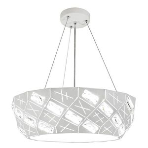 Závesná lampa s okrúhlymi kryštálmi bielej farby 4xG9 Glance vyobraziť