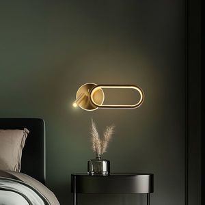 Nástenná lampa MONET oválna zlatá 13W LED 3000K, 4000K, biele tienidlo 6000K vyobraziť