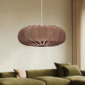 Škandinávska závesná lampa CAFEE' - s mokka hnedým tienidlom 66 cm - moderné stropné osvetlenie do obývačky a jedálne E27 vyobraziť