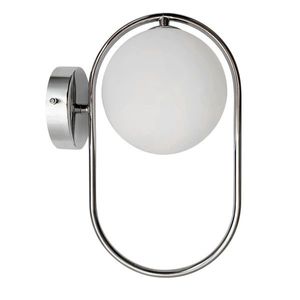 Nástenná lampa Cordel chróm 1x28W G9 biele tienidlo vyobraziť