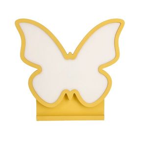Detská LED stolová lampa BUTTERFLY IQ KIDS zlatá vyobraziť
