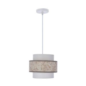 Závesná lampa Calmi biela 1x40W e27 tienidlo biela+béžová vyobraziť