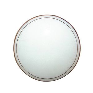 Biele sklenené okrúhle tienidlo na stropnú lampu 31, 6 cm vyobraziť