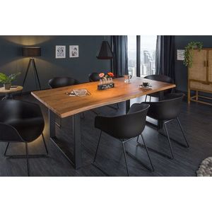 Jedálenský stôl ATHAMÁS akácia 3, 5 cm Dekorhome vyobraziť