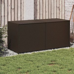 Zahradní úložný box hnědý 283 l polyratan vyobraziť