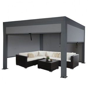 Bioklimatická pergola HWC-L46 3x3 so 4 bočnými stenami vyobraziť