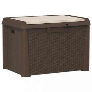 Záhradný úložný box s poduškou 125 l Dekorhome vyobraziť