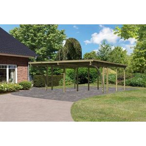 Drevený dvojitý prístrešok / carport ECO 2C Lanitplast vyobraziť