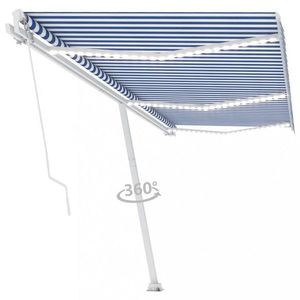Ručne zaťahovacia markíza s LED svetlom 350x250 cm Dekorhome vyobraziť