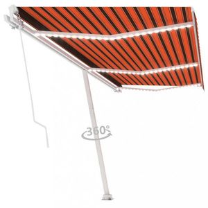 Ručne zaťahovacia markíza s LED svetlom 350x250 cm Dekorhome vyobraziť