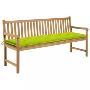 Záhradná lavica teak / látka Dekorhome vyobraziť