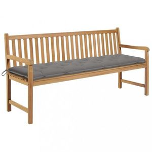 Záhradná lavica teak / látka Dekorhome vyobraziť