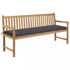 Záhradná lavica teak / látka Dekorhome vyobraziť