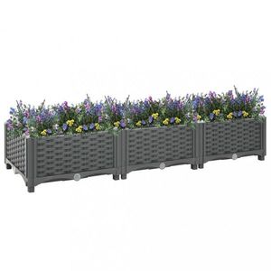Vyvýšený záhon 120x40x23 cm PP Dekorhome vyobraziť