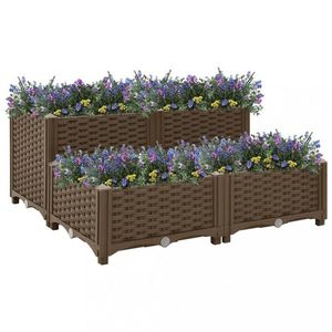 Vyvýšený záhon 80x80x38 cm PP Dekorhome vyobraziť