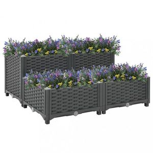 Vyvýšený záhon 80x80x38 cm PP Dekorhome vyobraziť
