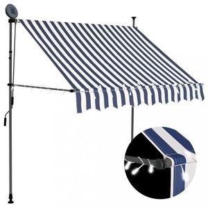 Ručne zaťahovacia markíza s LED svetlom 200x120 cm Dekorhome vyobraziť