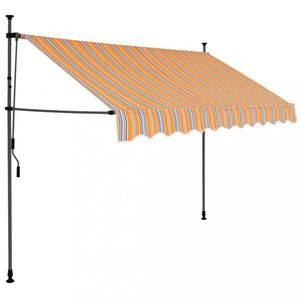 Ručne zaťahovacia markíza s LED svetlom 300x120 cm Dekorhome vyobraziť