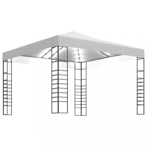 Záhradný altánok s LED reťazami 3x3 m Dekorhome vyobraziť