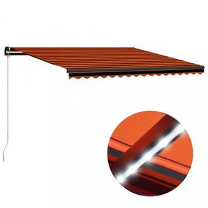 Ručne zaťahovacia markíza s LED svetlom 450x300 cm Dekorhome vyobraziť