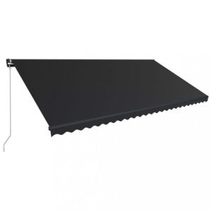 Ručne zaťahovacia markíza s LED svetlom 350x250 cm Dekorhome vyobraziť