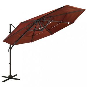 Záhradný slnečník 300 x 300 cm látka/kov Dekorhome vyobraziť