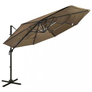 Záhradný slnečník 300 x 300 cm látka/kov Dekorhome vyobraziť