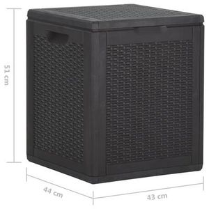 Záhradný úložný box polypropylén Dekorhome vyobraziť
