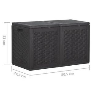 Záhradný úložný box polypropylén Dekorhome vyobraziť