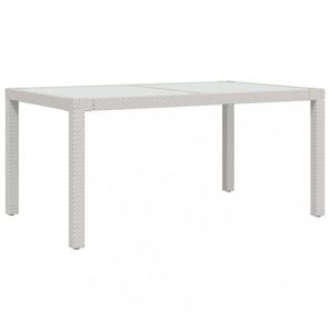 Záhradný stôl 150x90x75 cm sklo / polyratan Dekorhome vyobraziť