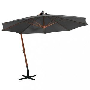 Závesný slnečník s drevenou tyčou Ø 350 cm vyobraziť