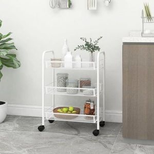 Servírovací vozík kov / plast Dekorhome vyobraziť