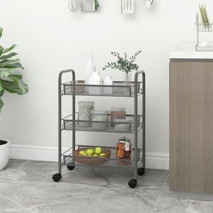 Servírovací vozík kov / plast Dekorhome vyobraziť