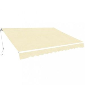 Ručne zaťahovacia markíza 400x300 cm Dekorhome Antracit vyobraziť