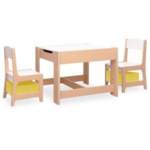 Detský set MDF Dekorhome Bílá vyobraziť