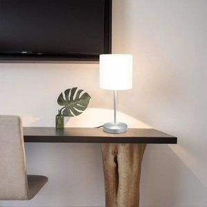 Stolná lampa 2 ks biela / strieborná Dekorhome vyobraziť