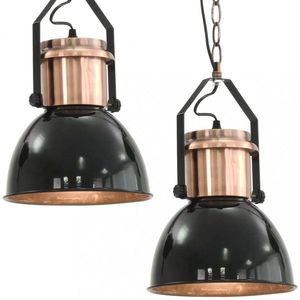 Závesná lampa 2 ks kov Dekorhome vyobraziť